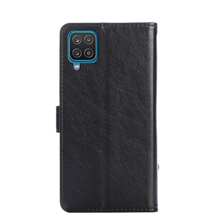 For Samsung Galaxy A12 Zipper Bag PU + TPU Horizontal Flip Leather Case with Holder & Card Slot & Wallet & Lanyard