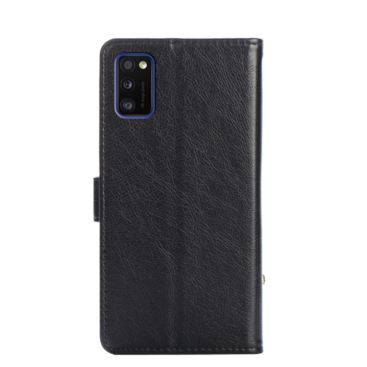 For Samsung Galaxy A41 EU Version Zipper Bag PU + TPU Horizontal Flip Leather Case with Holder & Card Slot & Wallet & Lanyard