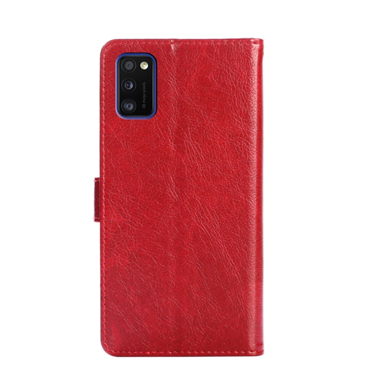 For Samsung Galaxy A41 EU Version Zipper Bag PU + TPU Horizontal Flip Leather Case with Holder & Card Slot & Wallet & Lanyard