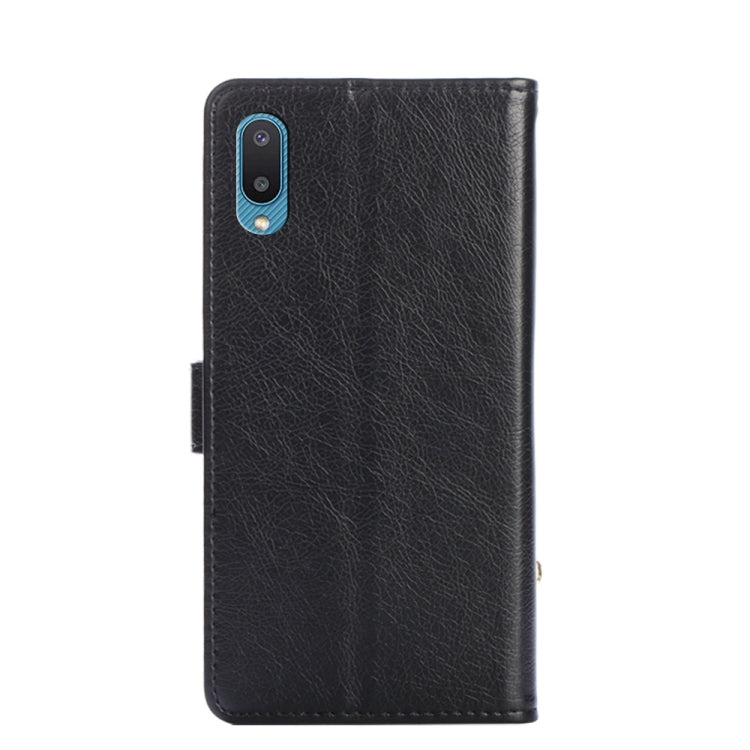For Samsung Galaxy A02 Zipper Bag PU + TPU Horizontal Flip Leather Case with Holder & Card Slot & Wallet & Lanyard