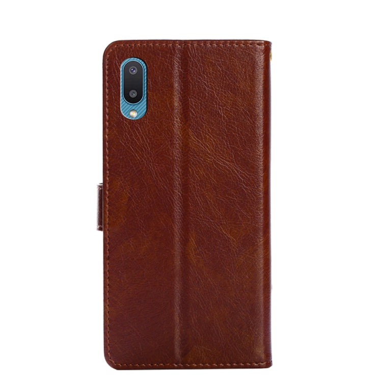 For Samsung Galaxy A02 Zipper Bag PU + TPU Horizontal Flip Leather Case with Holder & Card Slot & Wallet & Lanyard