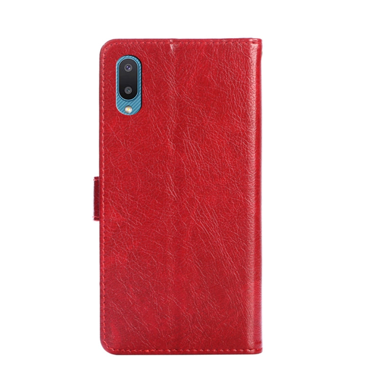 For Samsung Galaxy A02 Zipper Bag PU + TPU Horizontal Flip Leather Case with Holder & Card Slot & Wallet & Lanyard