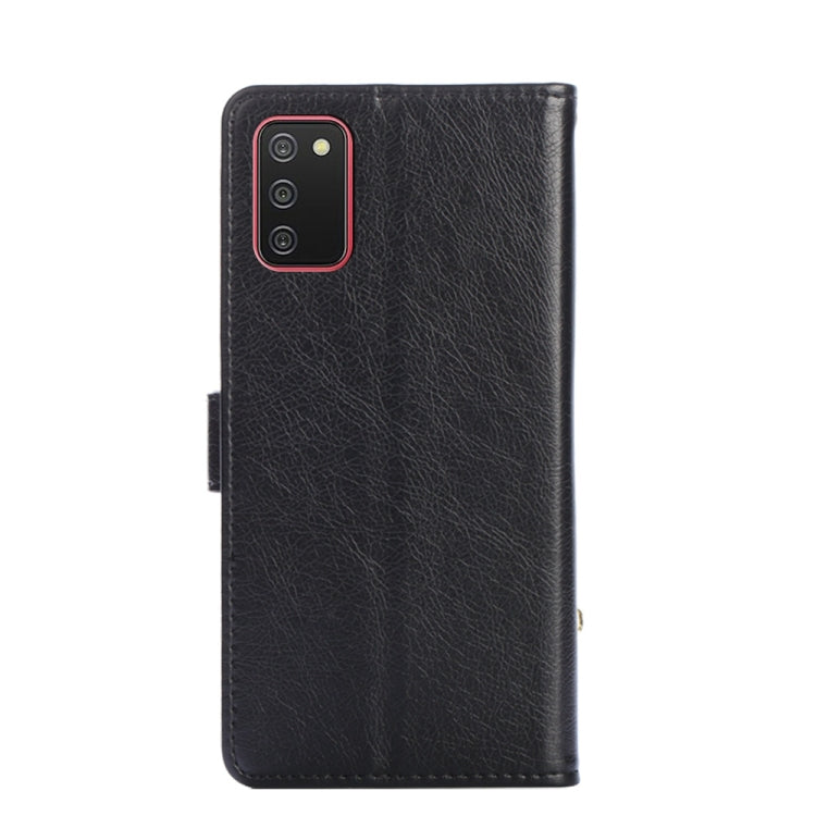 For Samsung Galaxy A02s Zipper Bag PU + TPU Horizontal Flip Leather Case with Holder & Card Slot & Wallet & Lanyard