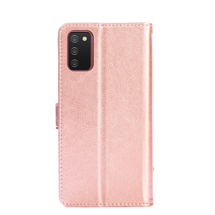 For Samsung Galaxy A02s Zipper Bag PU + TPU Horizontal Flip Leather Case with Holder & Card Slot & Wallet & Lanyard