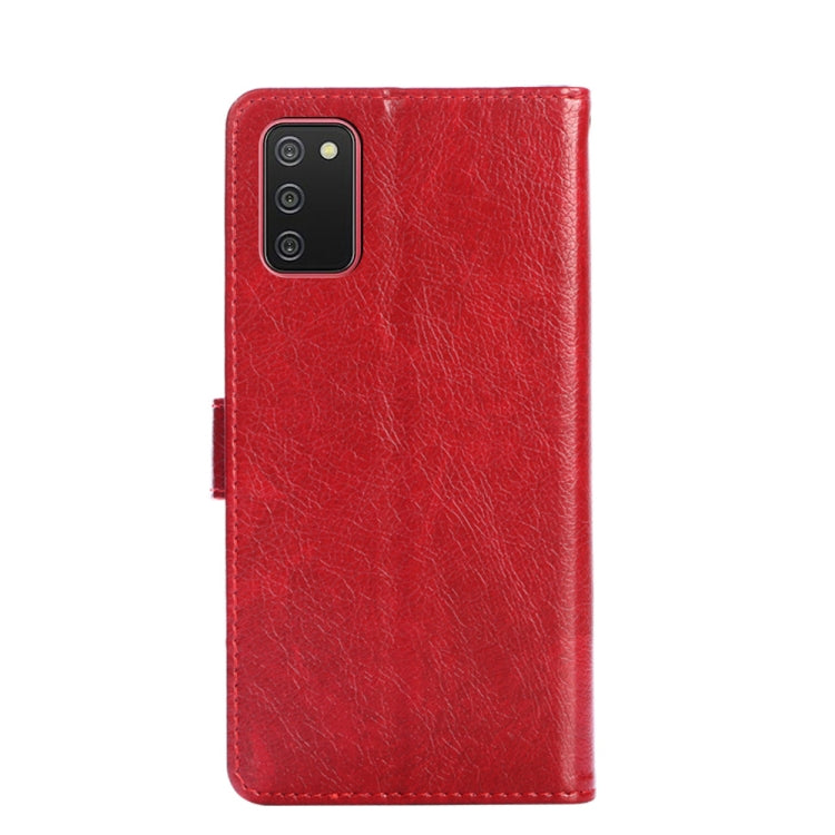 For Samsung Galaxy A02s EU Version Zipper Bag PU + TPU Horizontal Flip Leather Case with Holder & Card Slot & Wallet & Lanyard