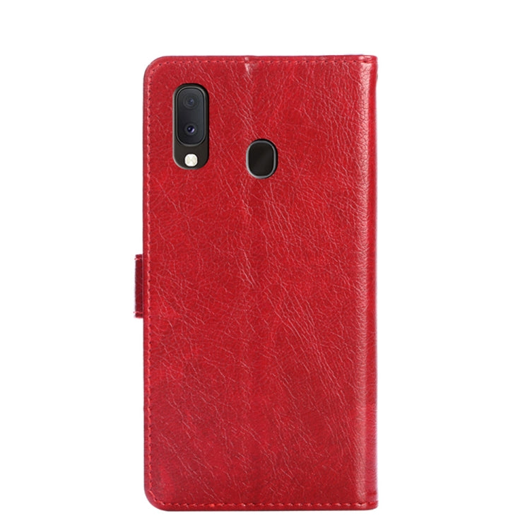 For Samsung Galaxy A20e Zipper Bag PU + TPU Horizontal Flip Leather Case with Holder & Card Slot & Wallet & Lanyard