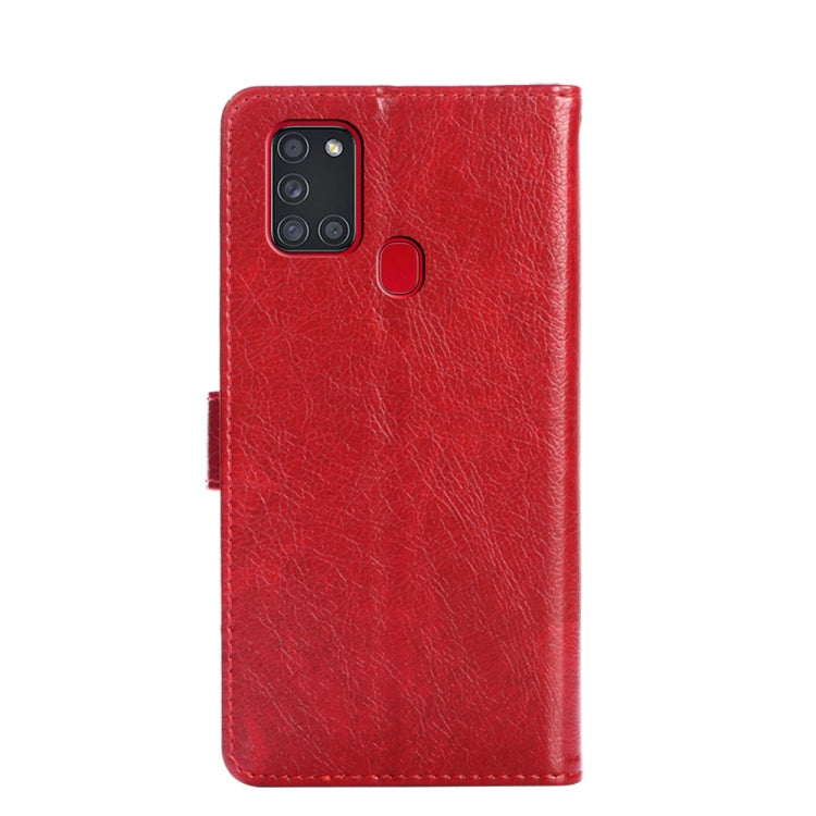 For Samsung Galaxy A21s Zipper Bag PU + TPU Horizontal Flip Leather Case with Holder & Card Slot & Wallet & Lanyard