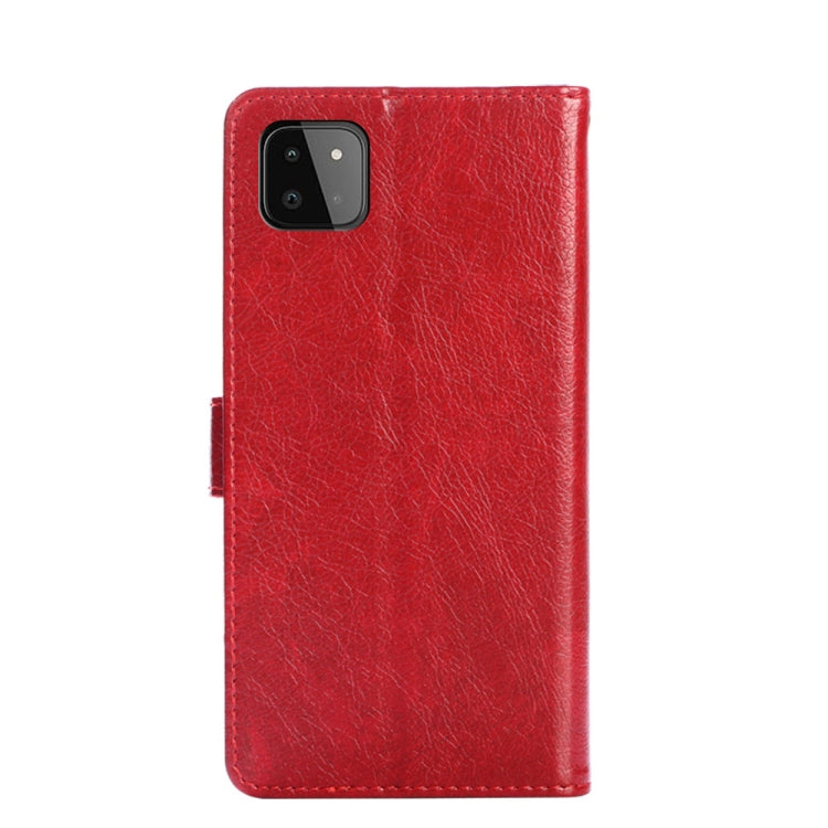 For Samsung Galaxy A22 5G Zipper Bag PU + TPU Horizontal Flip Leather Case with Holder & Card Slot & Wallet & Lanyard