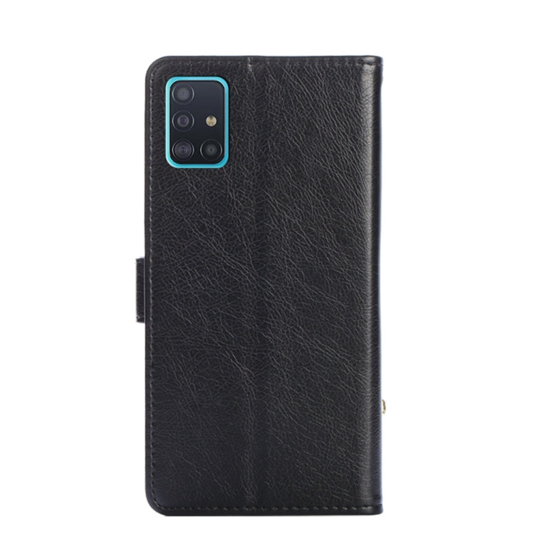 For Samsung Galaxy A51 4G Zipper Bag PU + TPU Horizontal Flip Leather Case with Holder & Card Slot & Wallet & Lanyard