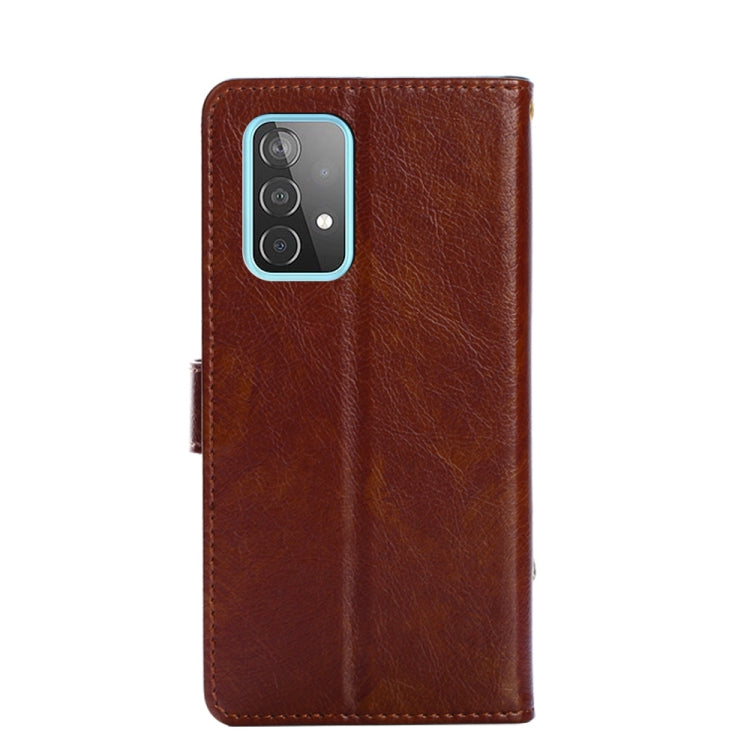 For Samsung Galaxy A52 5G / 4G Zipper Bag PU + TPU Horizontal Flip Leather Case with Holder & Card Slot & Wallet & Lanyard