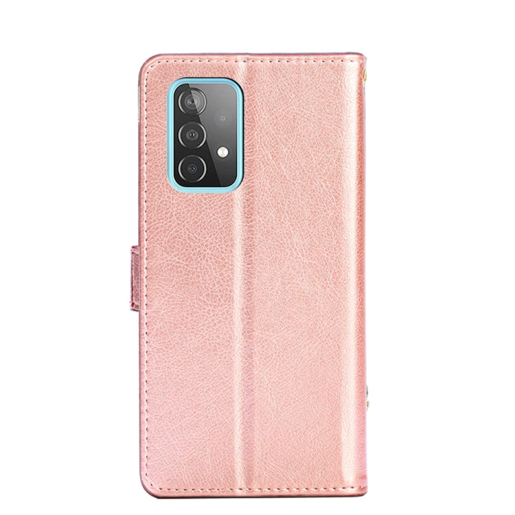 For Samsung Galaxy A52 5G / 4G Zipper Bag PU + TPU Horizontal Flip Leather Case with Holder & Card Slot & Wallet & Lanyard