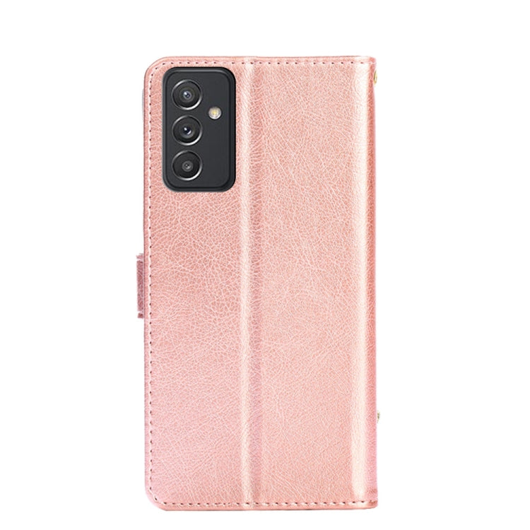 For Samsung Galaxy Quantum 2 Zipper Bag PU + TPU Horizontal Flip Leather Case with Holder & Card Slot & Wallet & Lanyard
