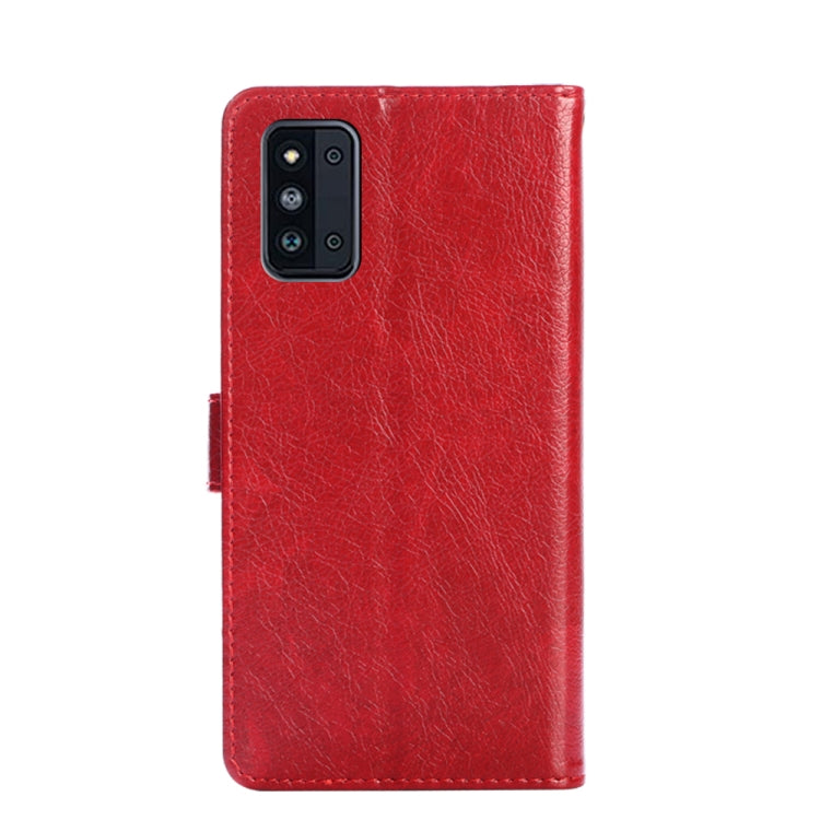 For Samsung Galaxy F52 5G Zipper Bag PU + TPU Horizontal Flip Leather Case with Holder & Card Slot & Wallet & Lanyard