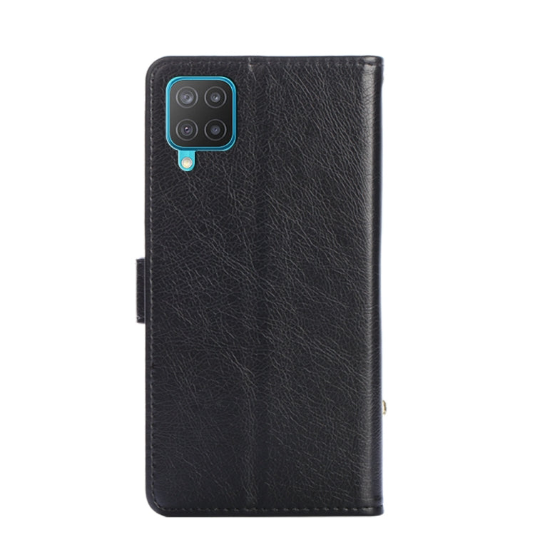For Samsung Galaxy F12 / M12 Zipper Bag PU + TPU Horizontal Flip Leather Case with Holder & Card Slot & Wallet & Lanyard