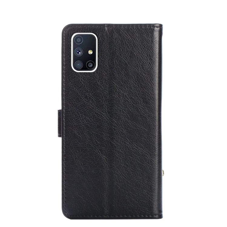 For Samsung Galaxy M51 Zipper Bag PU + TPU Horizontal Flip Leather Case with Holder & Card Slot & Wallet & Lanyard
