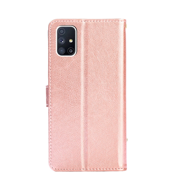 For Samsung Galaxy M51 Zipper Bag PU + TPU Horizontal Flip Leather Case with Holder & Card Slot & Wallet & Lanyard