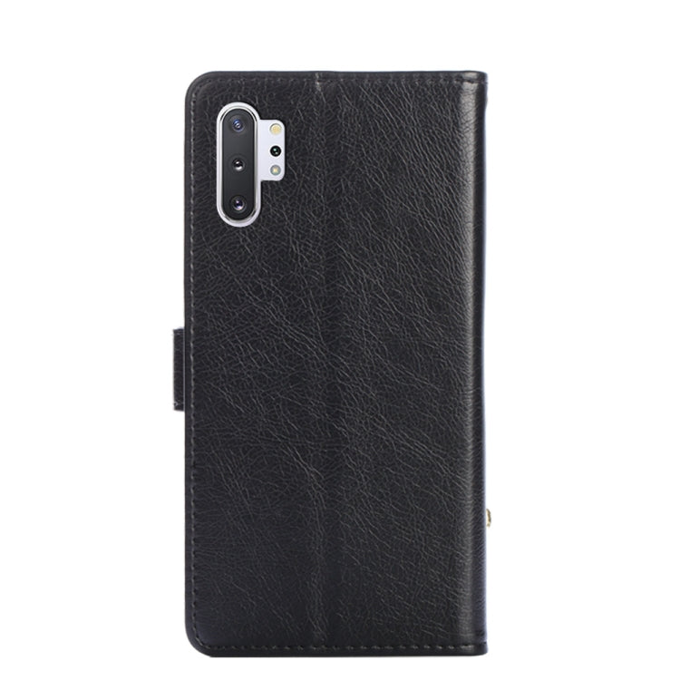 For Samsung Galaxy Note10+ Zipper Bag PU + TPU Horizontal Flip Leather Case with Holder & Card Slot & Wallet & Lanyard