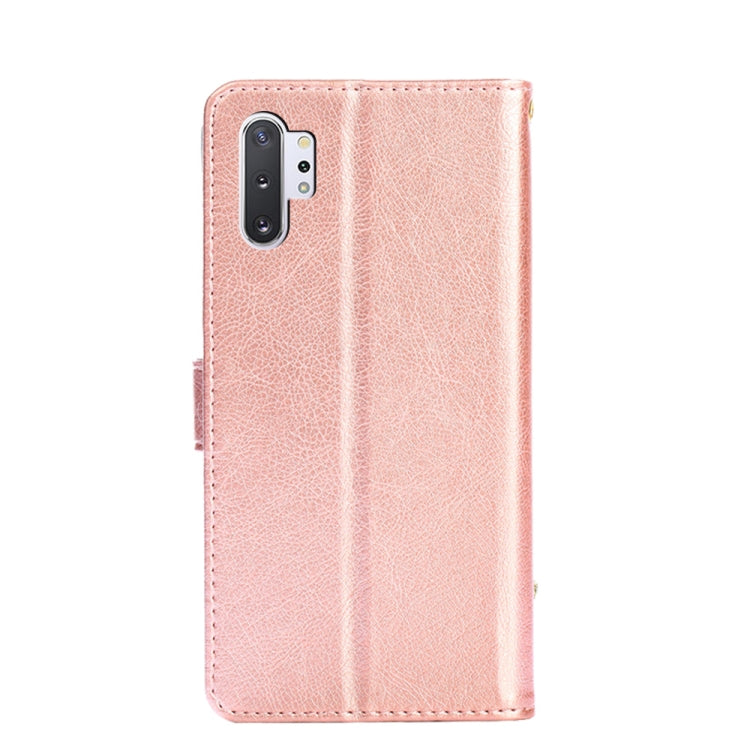 For Samsung Galaxy Note10+ Zipper Bag PU + TPU Horizontal Flip Leather Case with Holder & Card Slot & Wallet & Lanyard