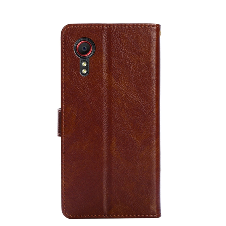 For Samsung Galaxy Xcover 5 Zipper Bag PU + TPU Horizontal Flip Leather Case with Holder & Card Slot & Wallet & Lanyard