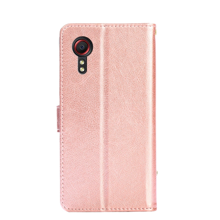 For Samsung Galaxy Xcover 5 Zipper Bag PU + TPU Horizontal Flip Leather Case with Holder & Card Slot & Wallet & Lanyard