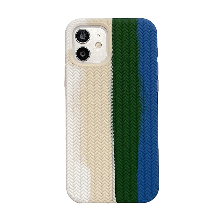 For iPhone 11 Pro Max Herringbone Texture Silicone Protective Case