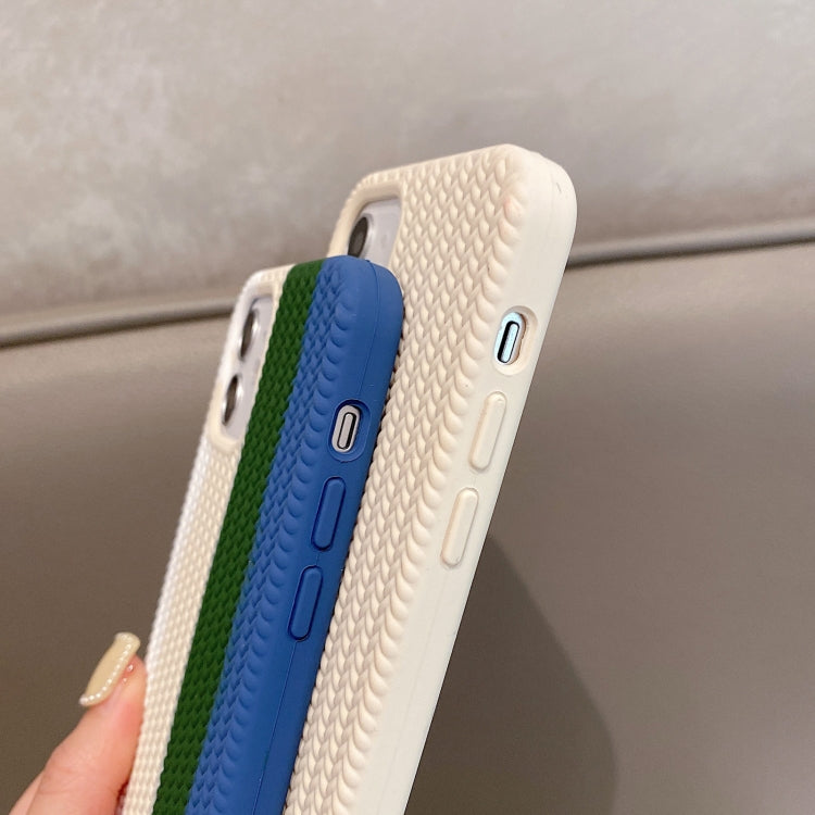 For iPhone 12 mini Herringbone Texture Silicone Protective Case
