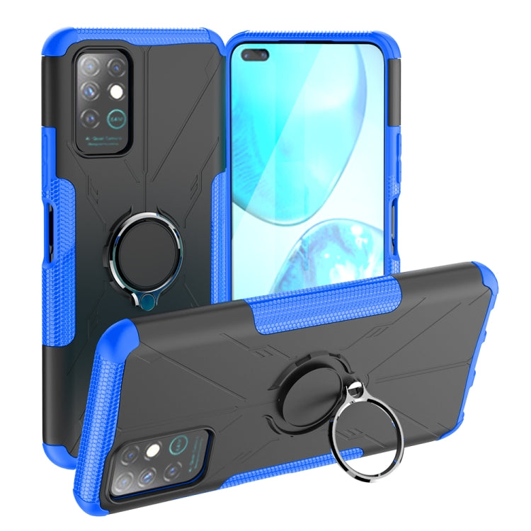 For Infinix Note 8 Armor Bear Shockproof PC + TPU Protective Case with Ring Holder