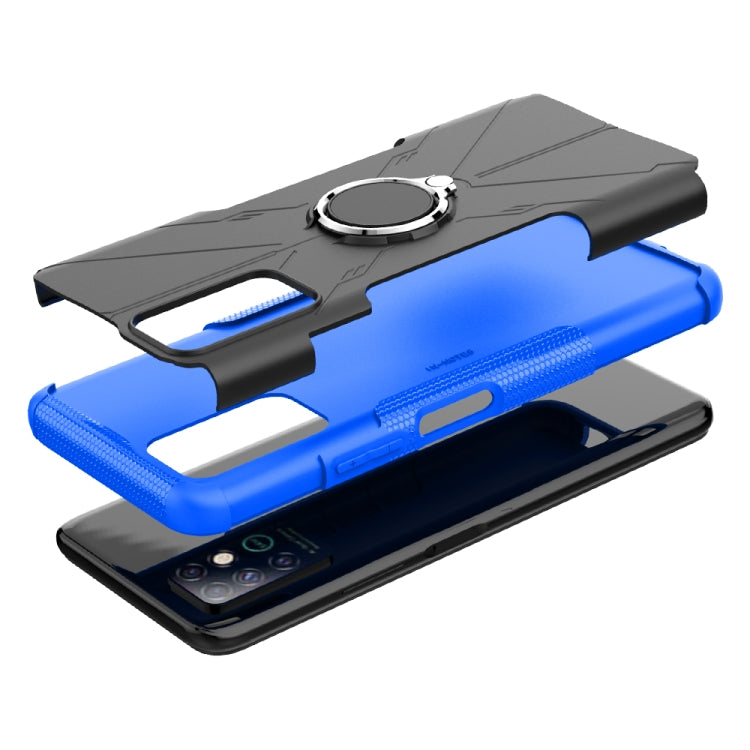 For Infinix Note 8 Armor Bear Shockproof PC + TPU Protective Case with Ring Holder