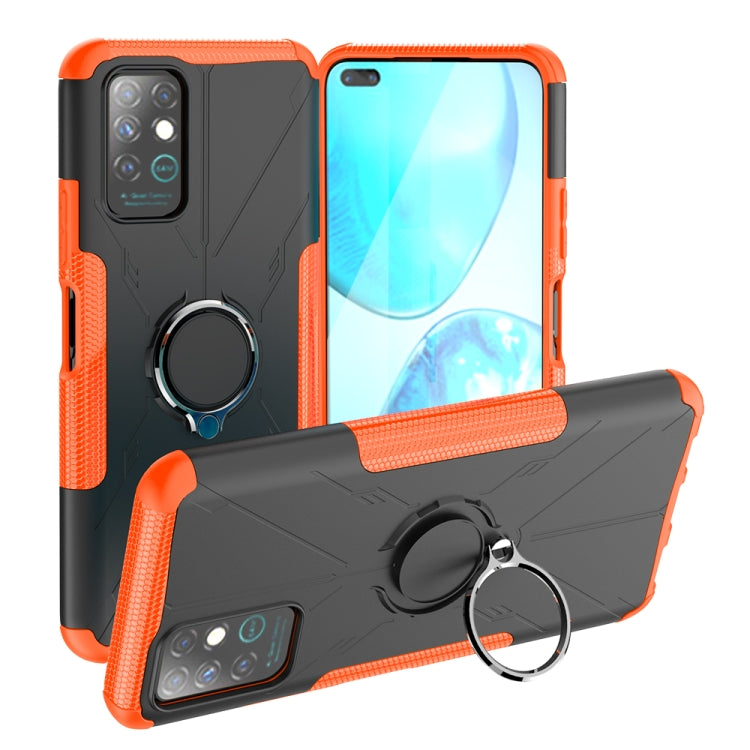 For Infinix Note 8 Armor Bear Shockproof PC + TPU Protective Case with Ring Holder
