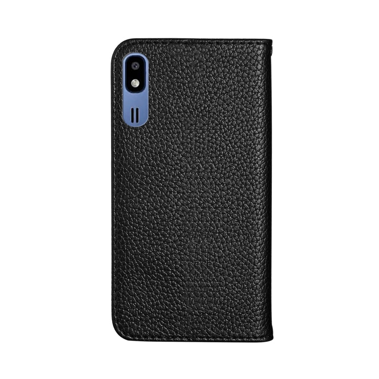 For Galaxy A2 Core Litchi Texture Horizontal Flip Leather Case with Holder & Card Slots