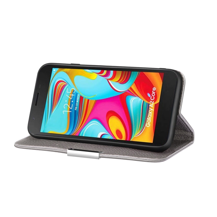 For Galaxy A2 Core Litchi Texture Horizontal Flip Leather Case with Holder & Card Slots