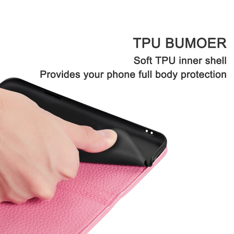 For Galaxy A2 Core Litchi Texture Horizontal Flip Leather Case with Holder & Card Slots