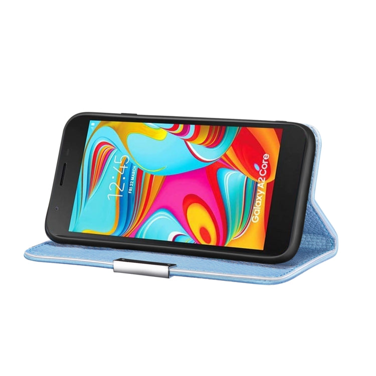 For Galaxy A2 Core Litchi Texture Horizontal Flip Leather Case with Holder & Card Slots