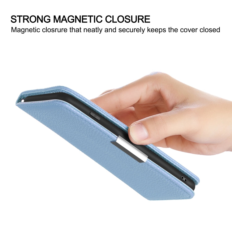 For Galaxy A2 Core Litchi Texture Horizontal Flip Leather Case with Holder & Card Slots