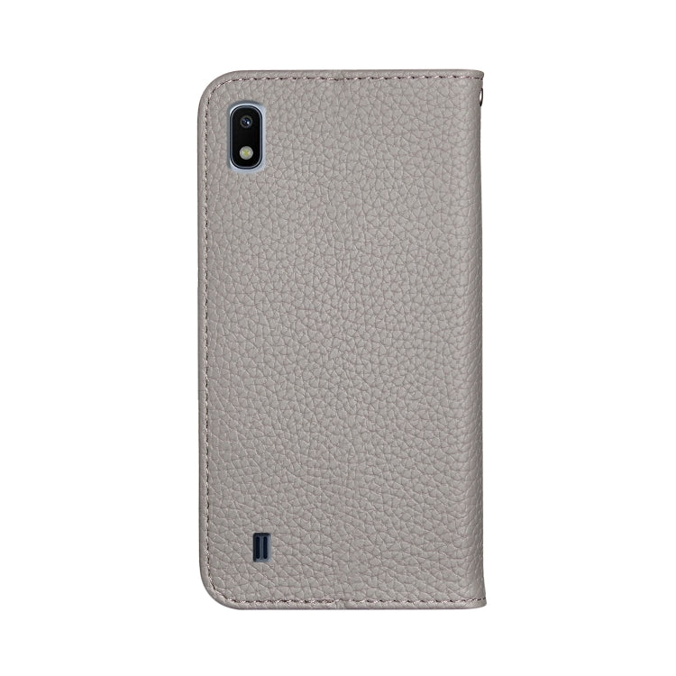 For Galaxy A10 Litchi Texture Horizontal Flip Leather Case with Holder & Card Slots