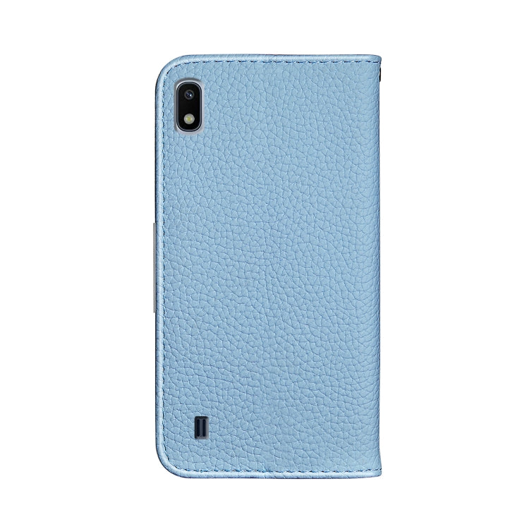 For Galaxy A10 Litchi Texture Horizontal Flip Leather Case with Holder & Card Slots