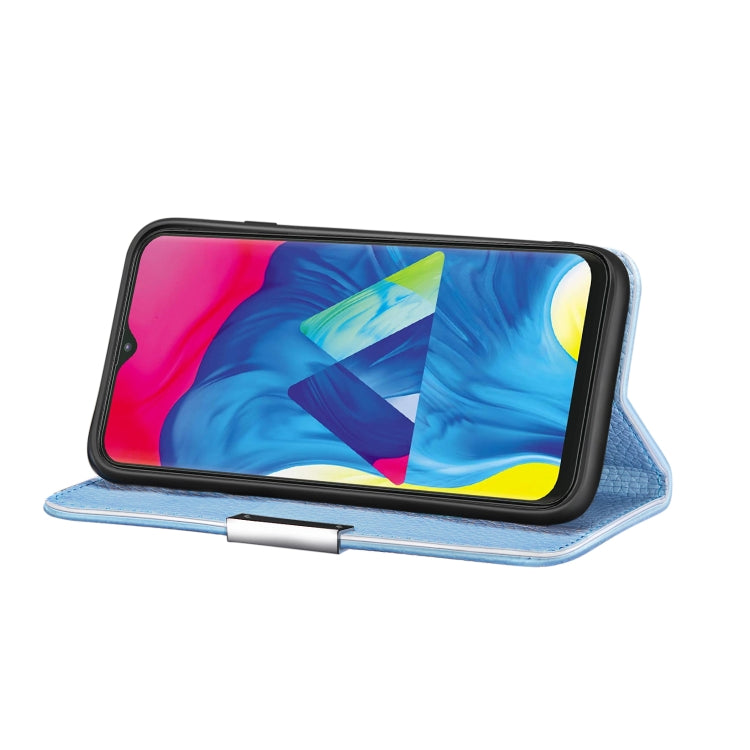 For Galaxy A10 Litchi Texture Horizontal Flip Leather Case with Holder & Card Slots