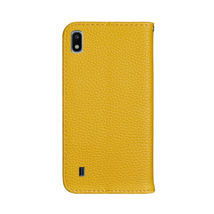 For Galaxy A10 Litchi Texture Horizontal Flip Leather Case with Holder & Card Slots