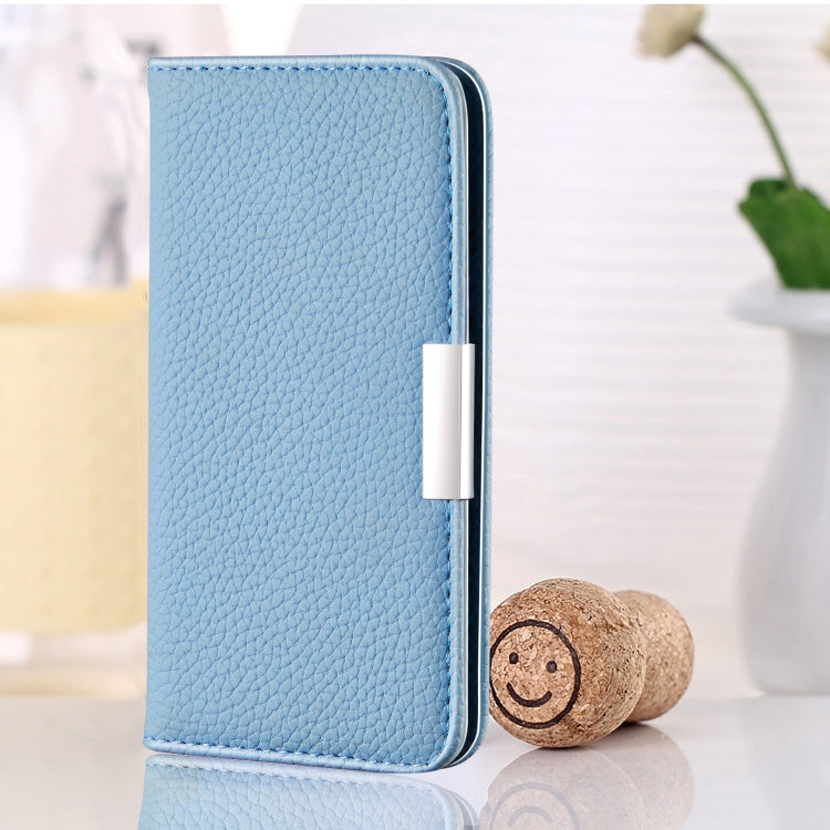 For Galaxy A20e Litchi Texture Horizontal Flip Leather Case with Holder & Card Slots