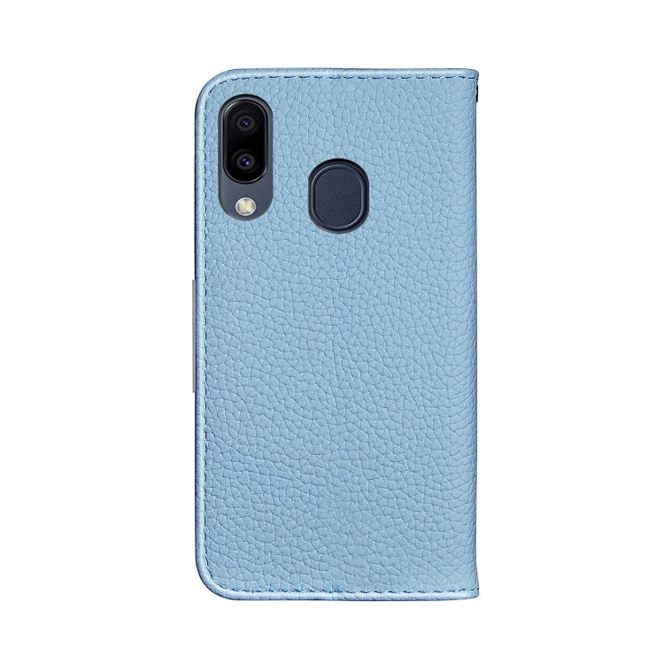 For Galaxy A40 Litchi Texture Horizontal Flip Leather Case with Holder & Card Slots