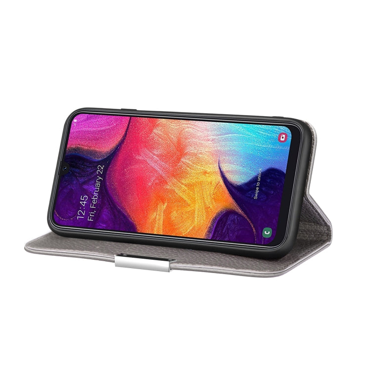 For Galaxy A70 Litchi Texture Horizontal Flip Leather Case with Holder & Card Slots