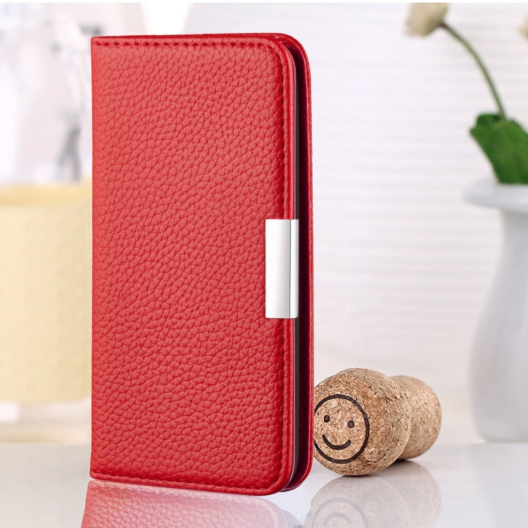 For Galaxy A70 Litchi Texture Horizontal Flip Leather Case with Holder & Card Slots