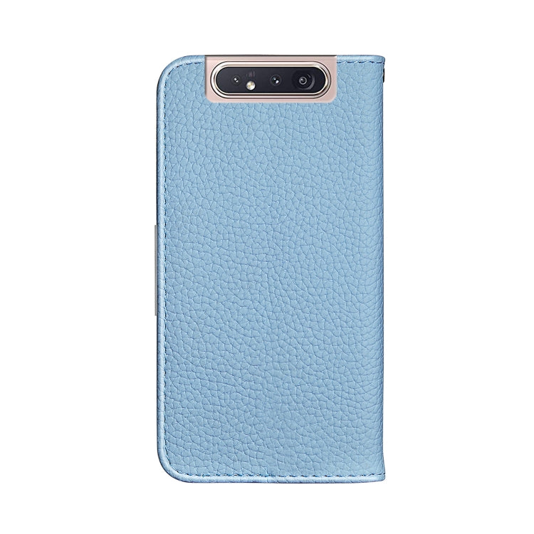 For Galaxy A90 / A80 Litchi Texture Horizontal Flip Leather Case with Holder & Card Slots
