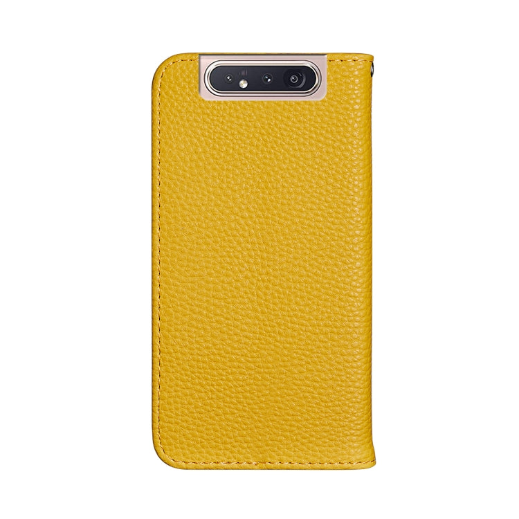 For Galaxy A90 / A80 Litchi Texture Horizontal Flip Leather Case with Holder & Card Slots