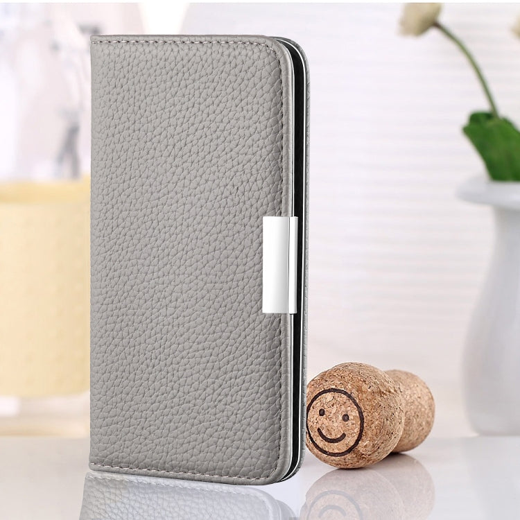 For Galaxy J4 Plus Litchi Texture Horizontal Flip Leather Case with Holder & Card Slots