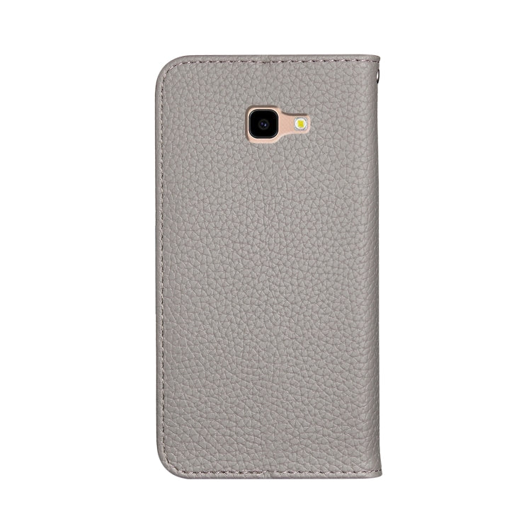 For Galaxy J4 Plus Litchi Texture Horizontal Flip Leather Case with Holder & Card Slots