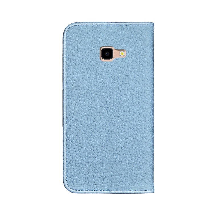 For Galaxy J4 Plus Litchi Texture Horizontal Flip Leather Case with Holder & Card Slots