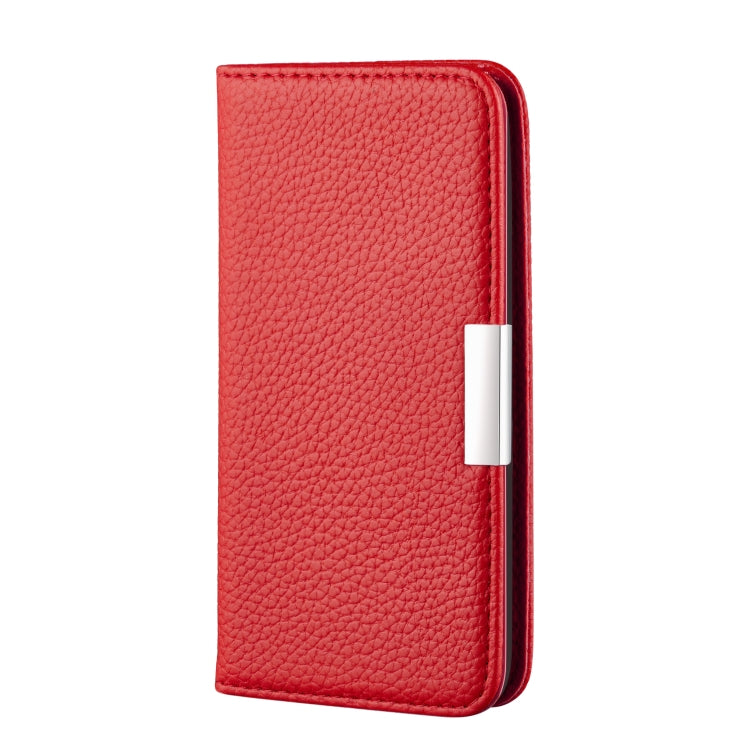 For Galaxy J4 Plus Litchi Texture Horizontal Flip Leather Case with Holder & Card Slots