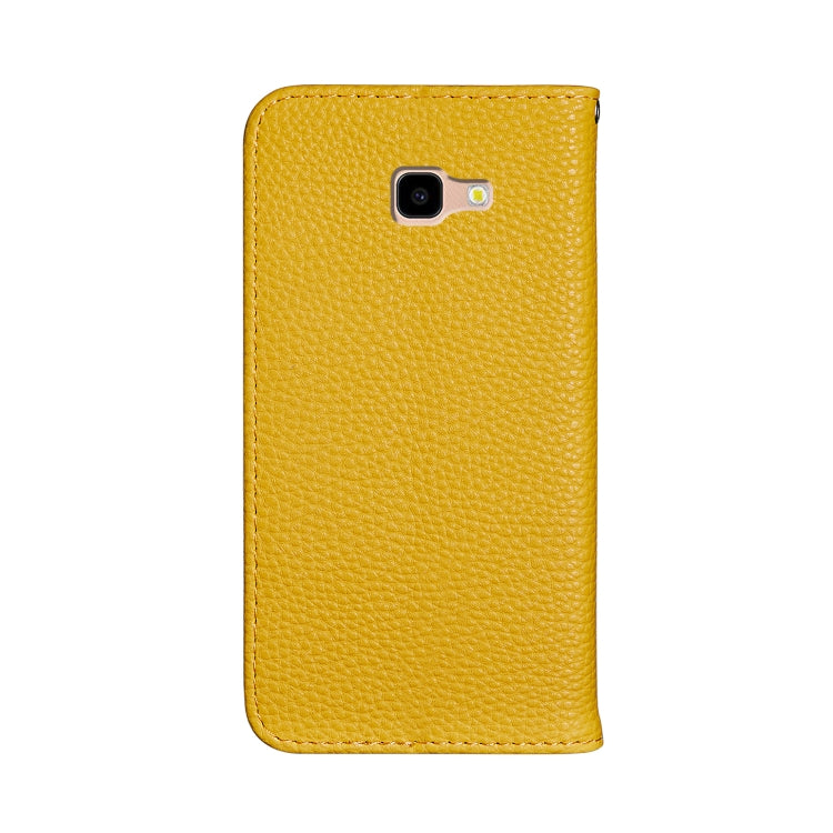 For Galaxy J4 Plus Litchi Texture Horizontal Flip Leather Case with Holder & Card Slots