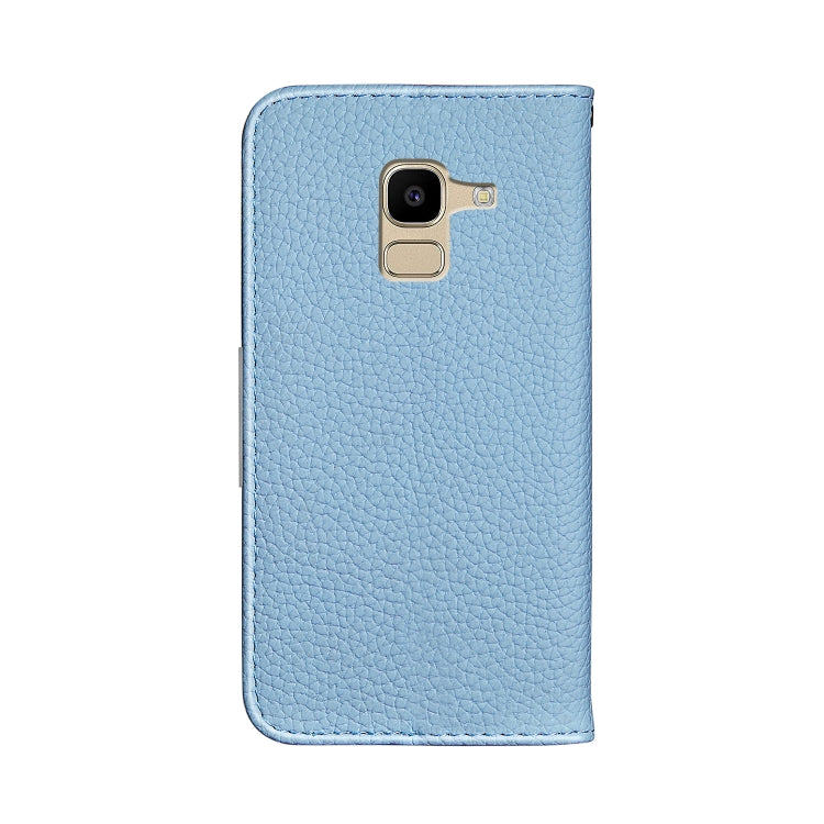 For Galaxy J6 (2018) Litchi Texture Horizontal Flip Leather Case with Holder & Card Slots